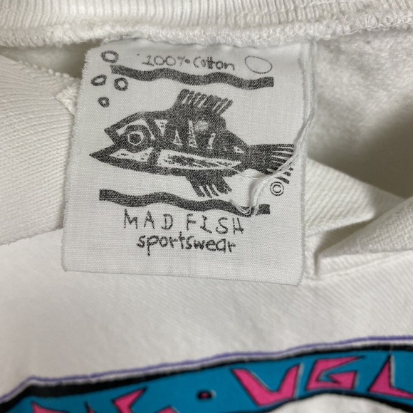 VTG Big Ugly Fish Seattle Collared Long Sleeve Shirt Mad Fish Sportswear Mens L - Picture 3 of 5